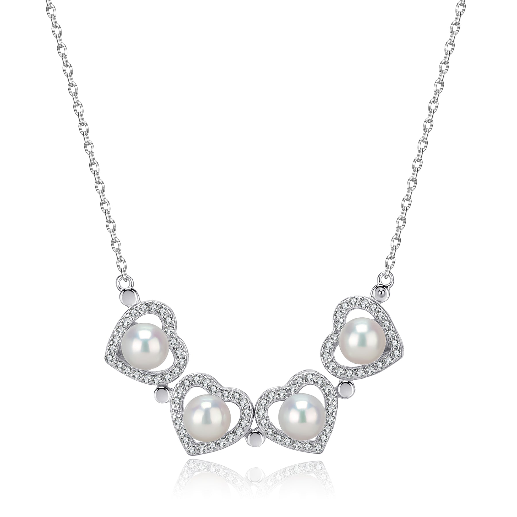 Clover & Heart Good Luck Pendant Necklace