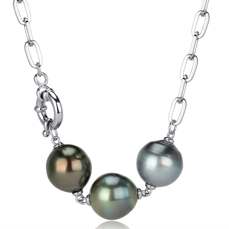 10-11mm Tahitian South Sea Pearl Pendant Necklace