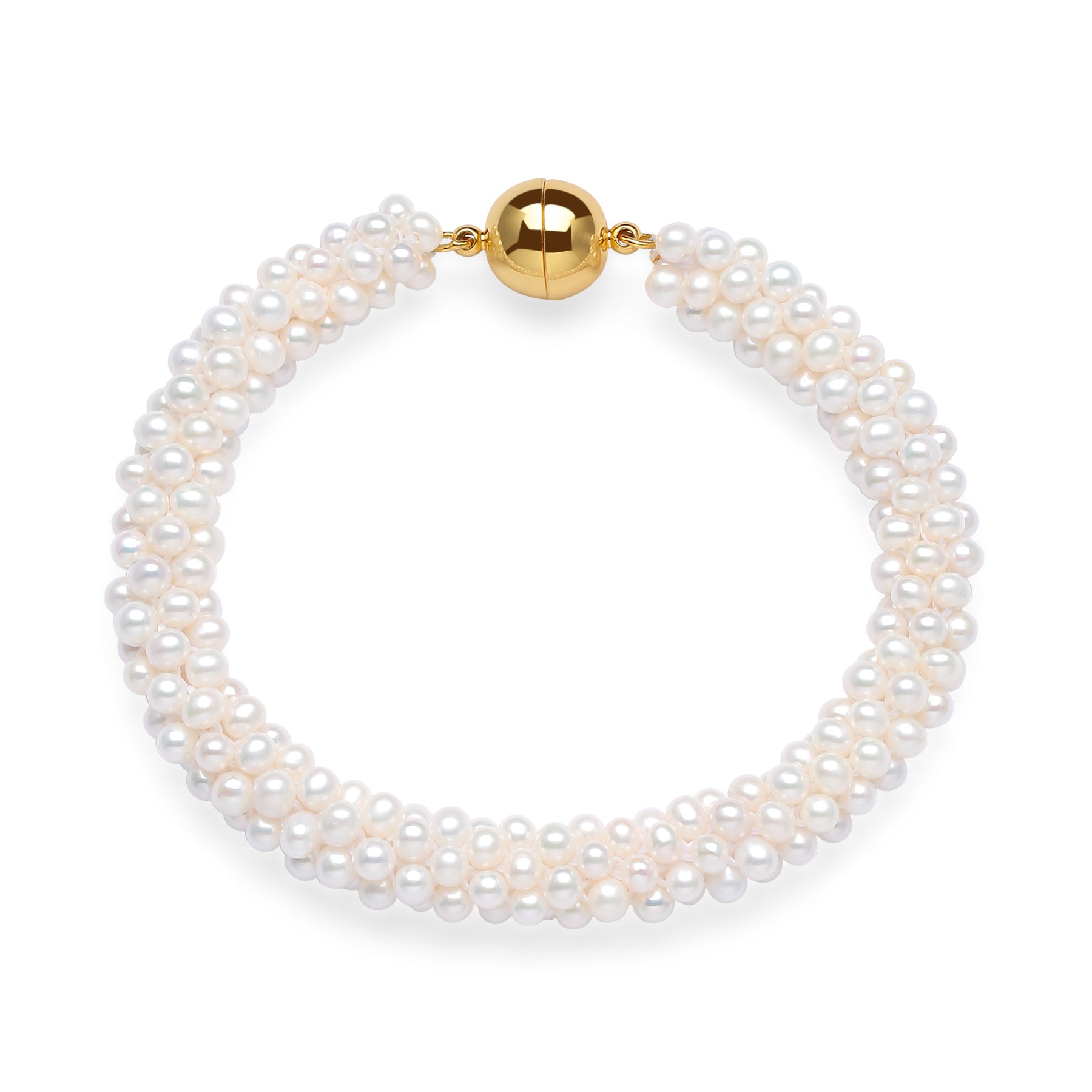 Mini Freshwater Pearls Bracelet with Magnetic Lock