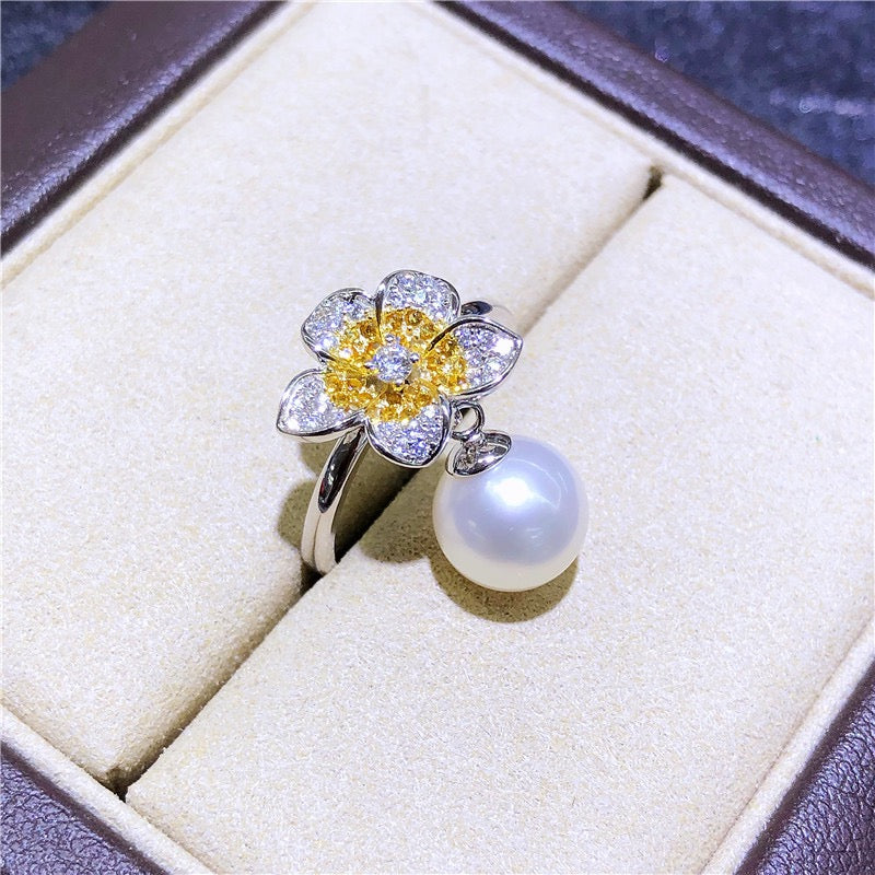 Flower Freshwater Pearl Earrings,Necklace,Set