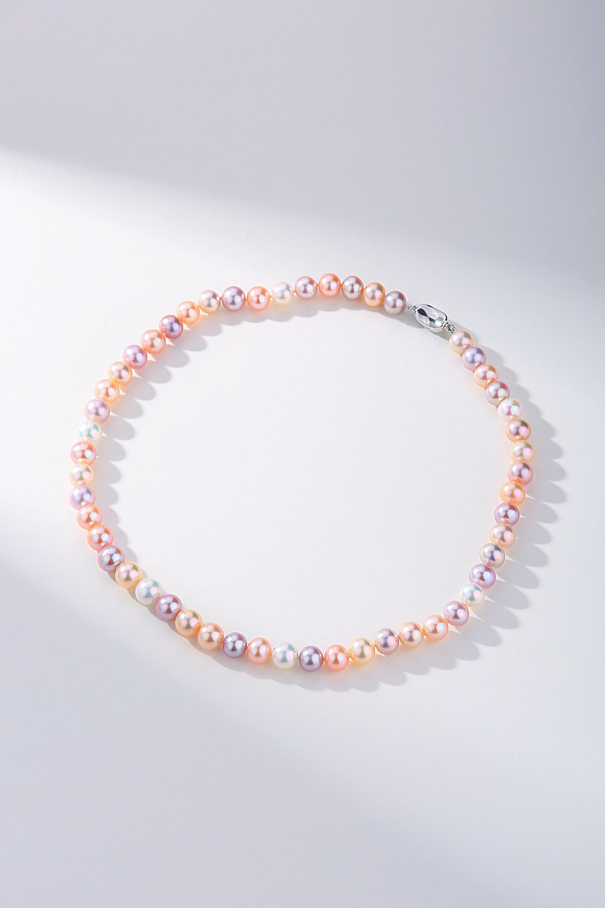 10-11mm Multicolor Freshwater Pearl Strand Necklace