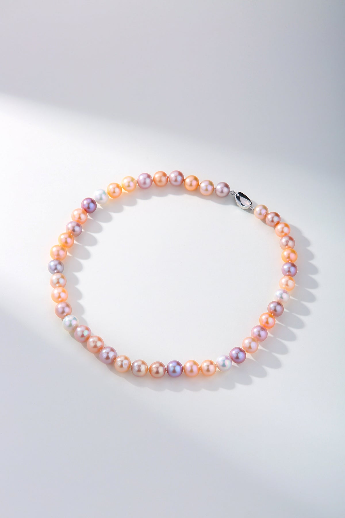 10-11mm Multicolor Freshwater Pearl Strand Necklace