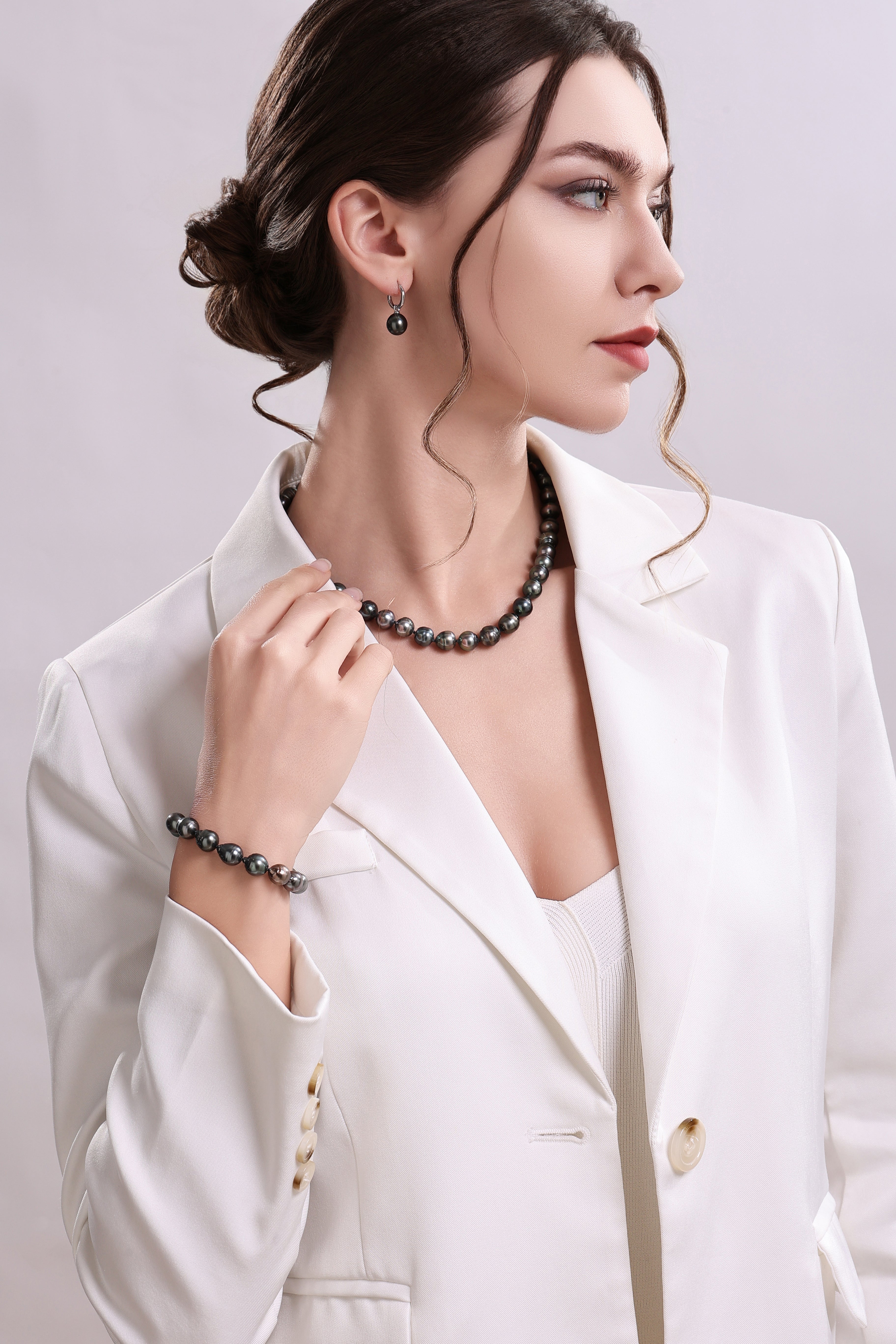 Tahitian South Sea Baroque Pearl Strand Necklace AA+ Quality