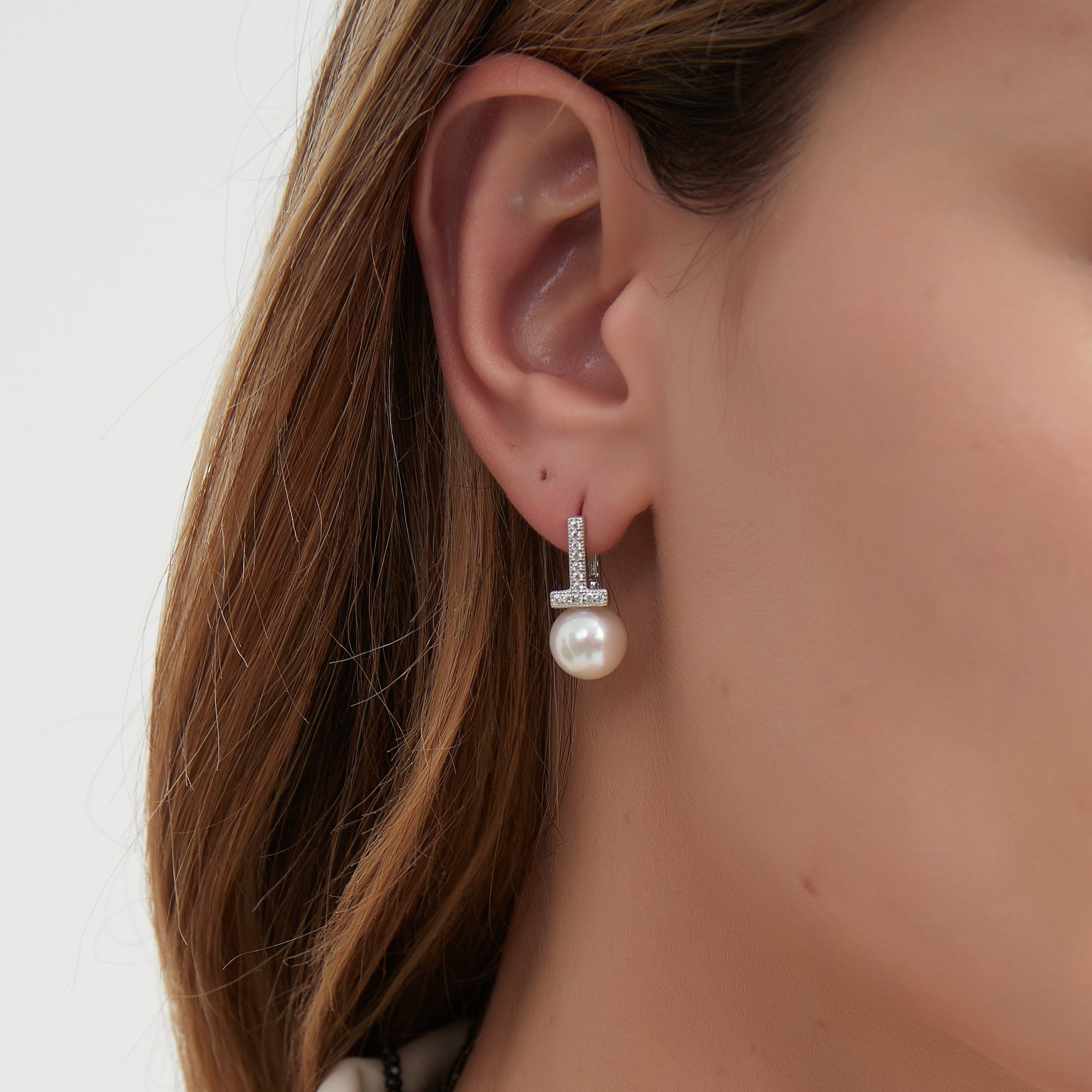 10-11mm Ziconia Pearl & Saskia Earrings