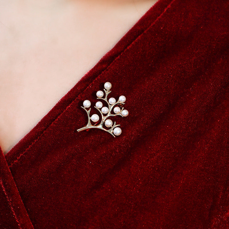 Tree of Happiness Pearl Brooch/Pendant