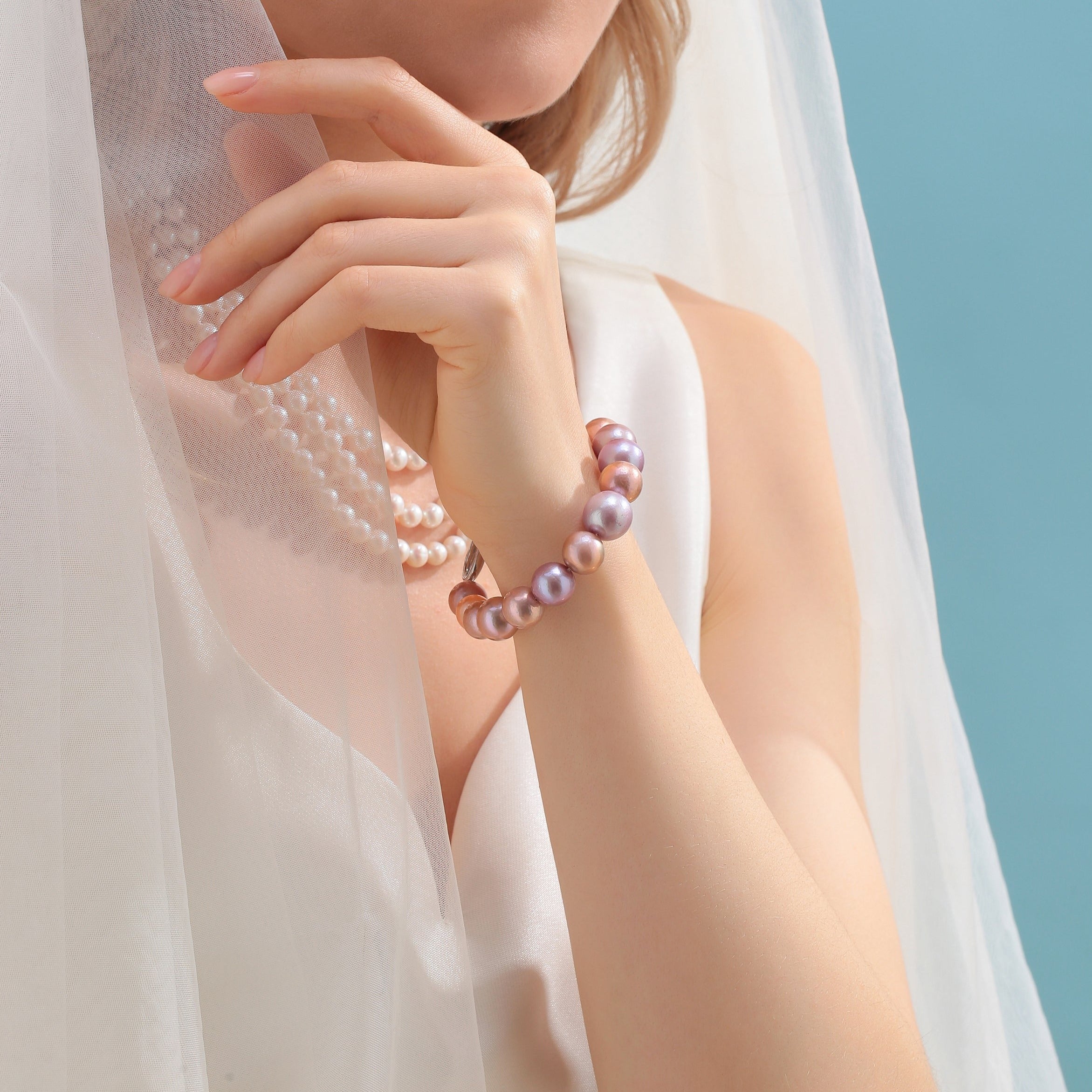 11-14mm Multicolour Edison Pearl Bracelet