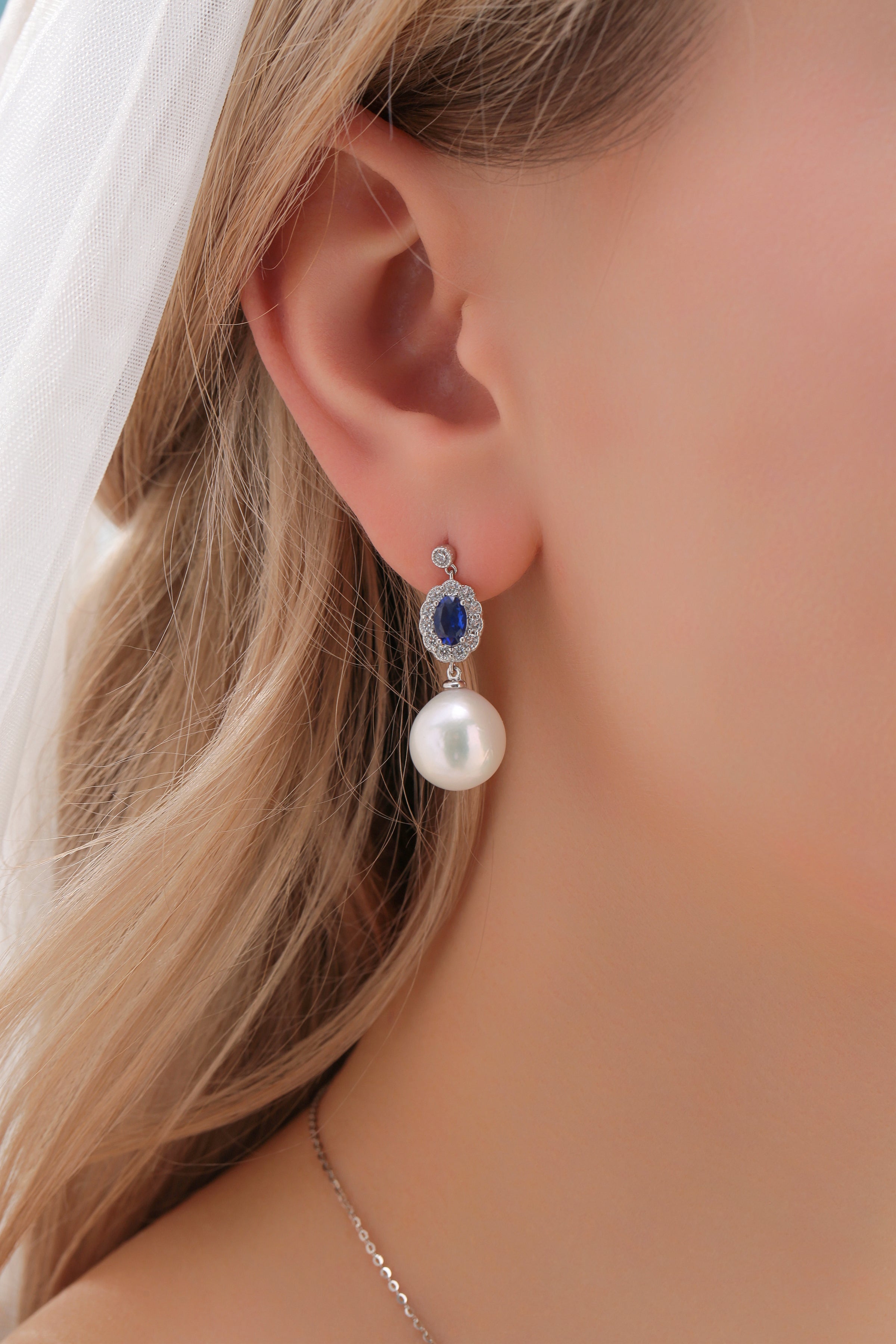 10-11mm Freshwater Pearl & Royal Elegance Baroque Pearl Earrings