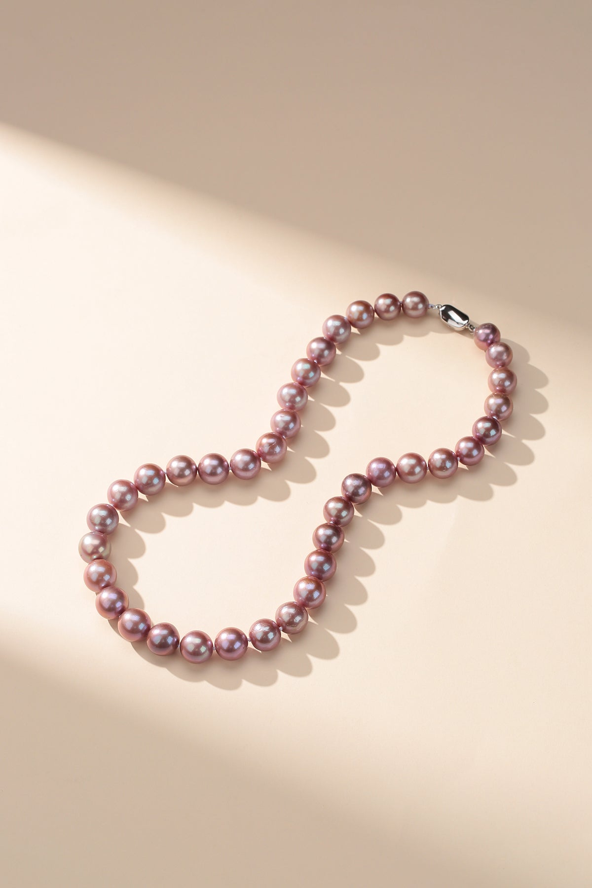 9-11mm Purple Freshwater Pearl Necklace (US)