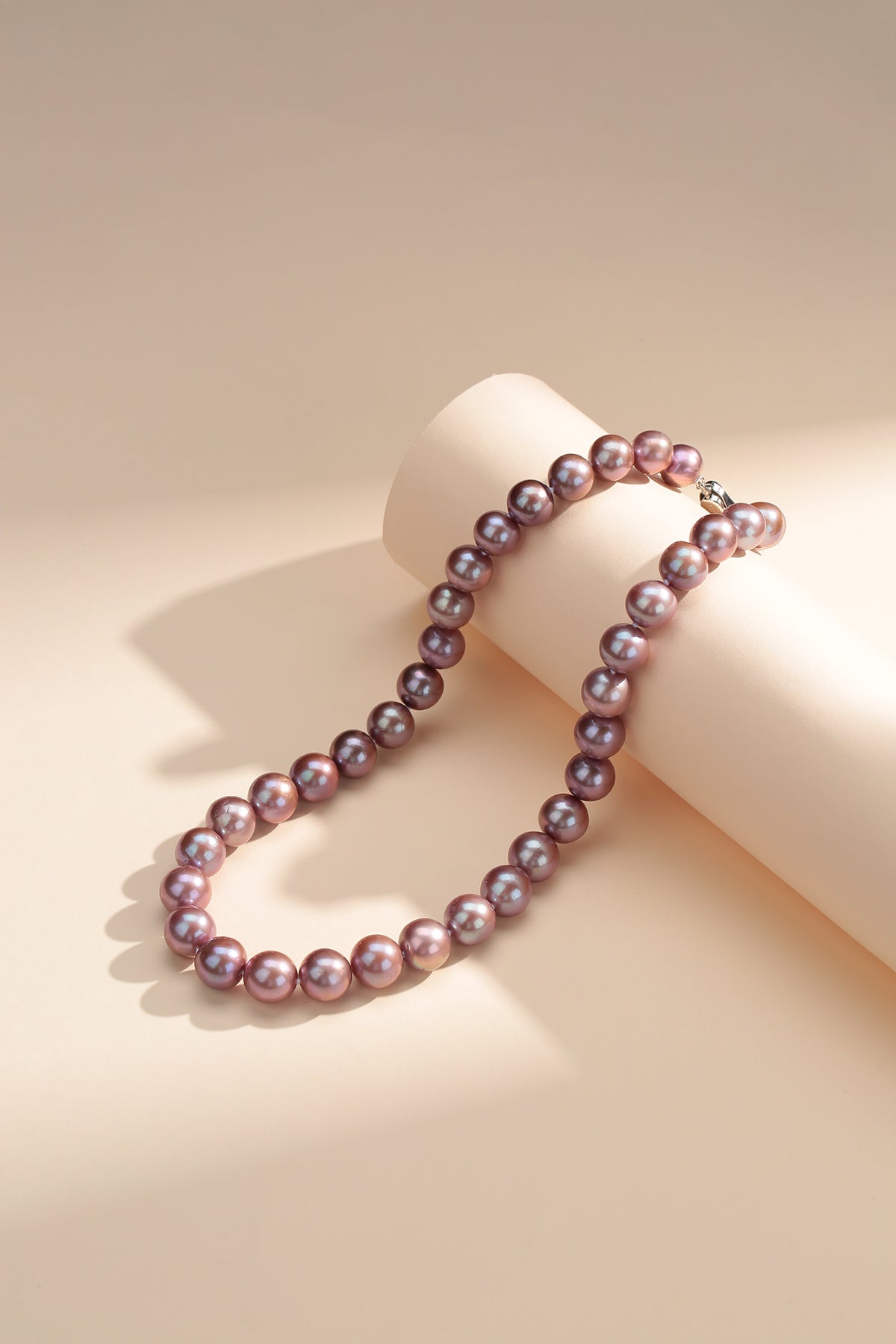 9-11mm Purple Freshwater Pearl Necklace
