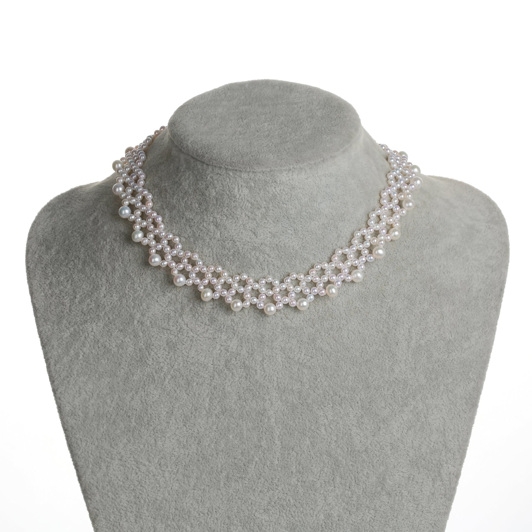 Handmade Woven Freshwater Pearl Necklace