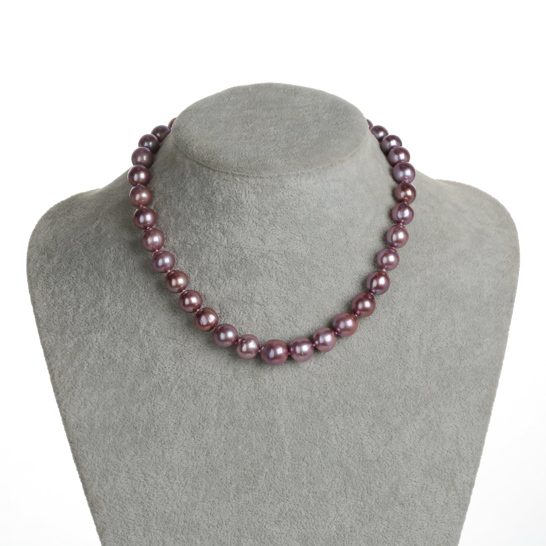 Purple 10-12mm Edison Pearl Necklace and Bracelet Set