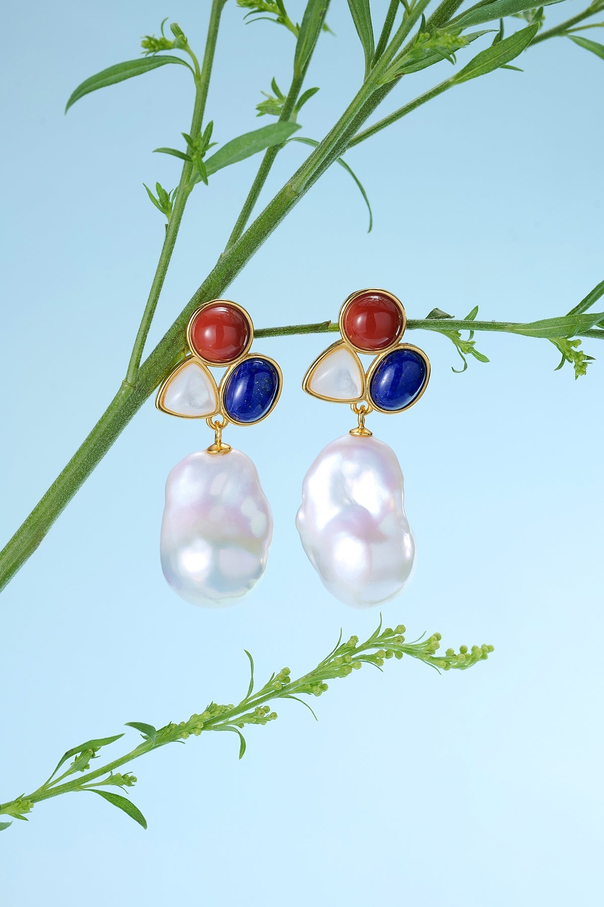 11-13mm Gems Baroque Pearl Earrings
