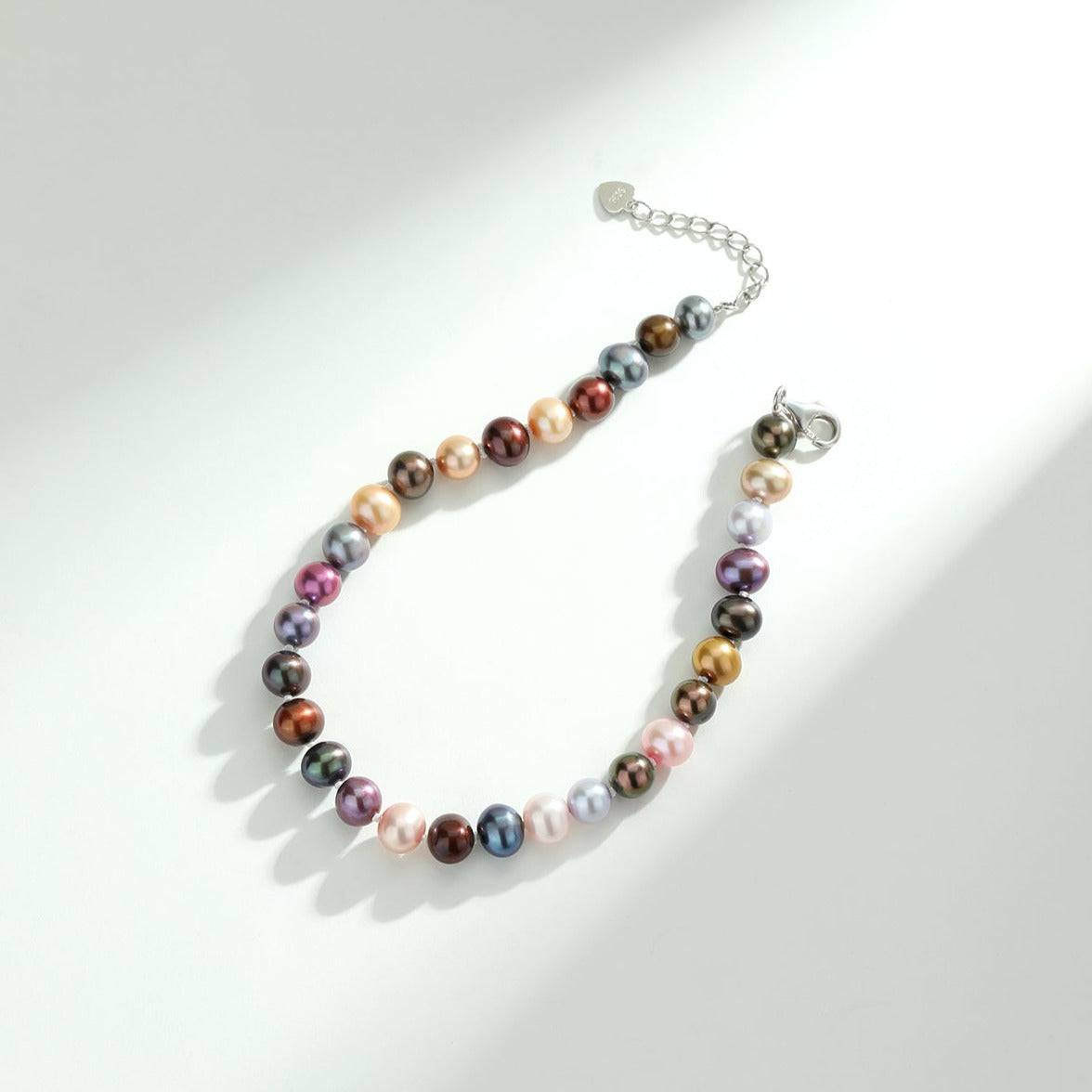 Dyed Multicolour Freshwater Pearl Bracelet