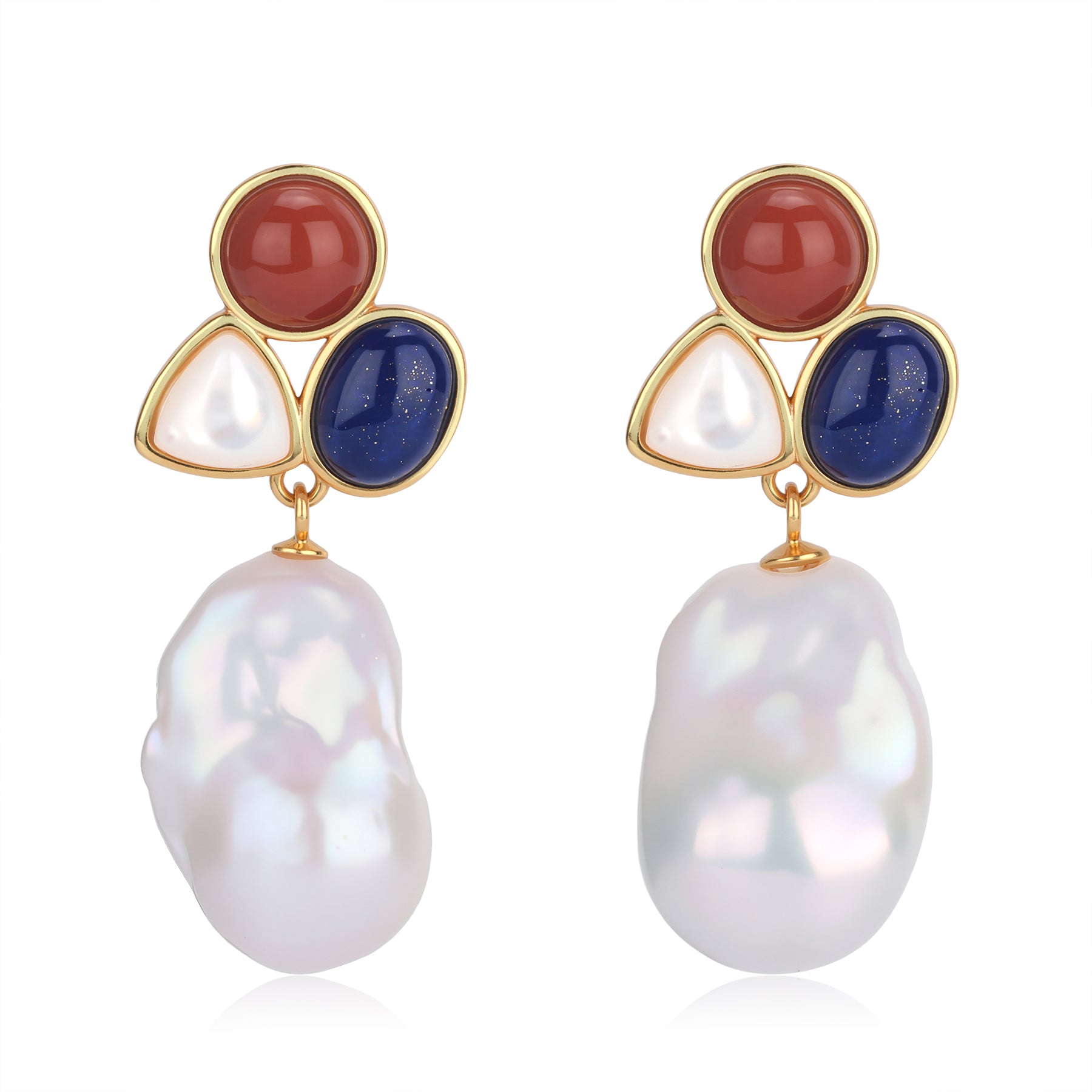 11-13mm Gems Baroque Pearl Earrings