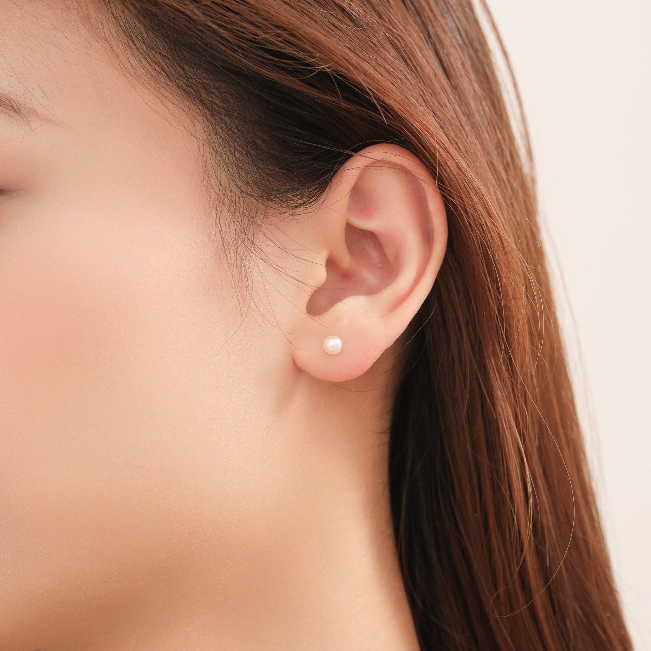 3-6mm Mini Akoya Pearl Stud Earrings