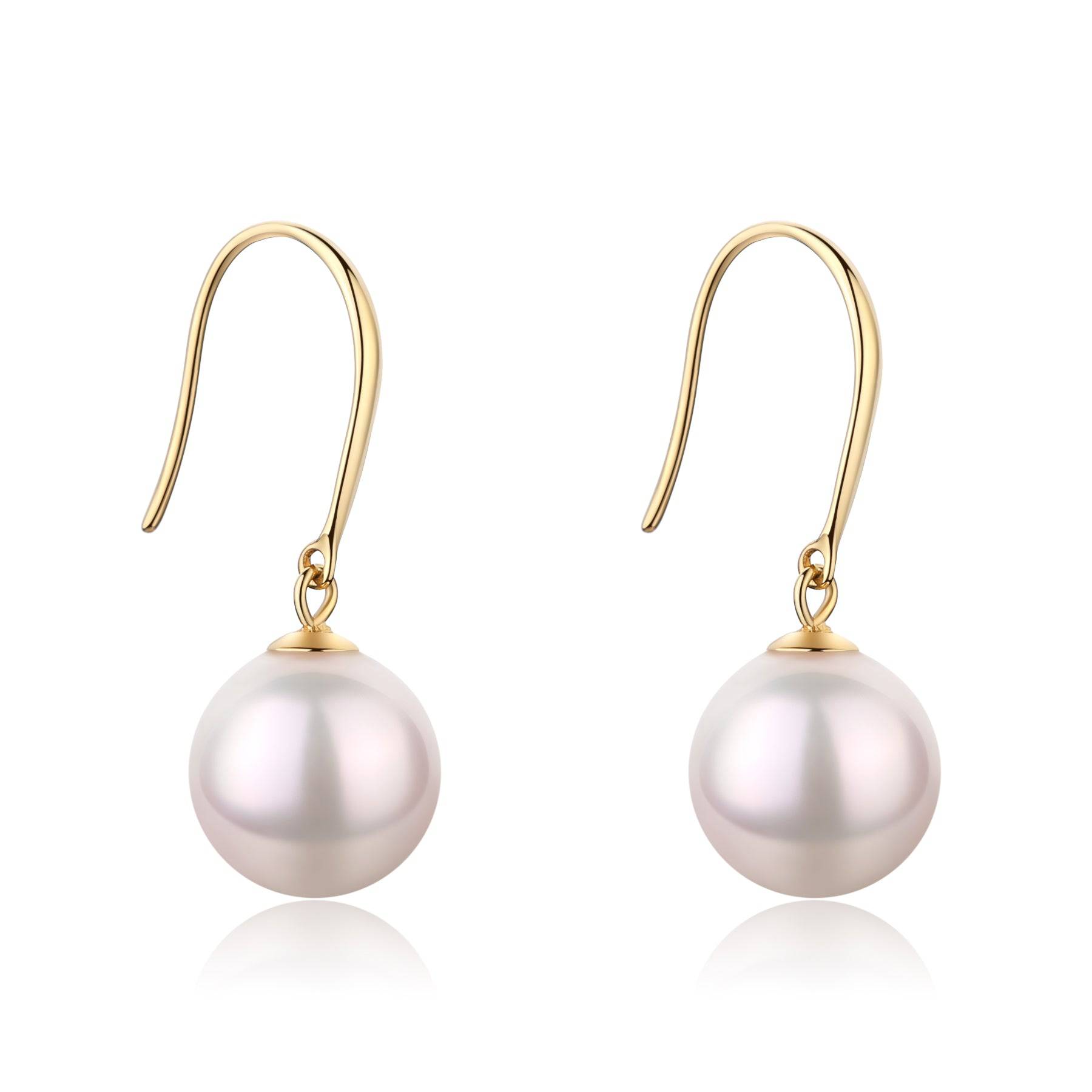 7-7.5mm White Akoya Pearl Leise Drop Earrings (US)