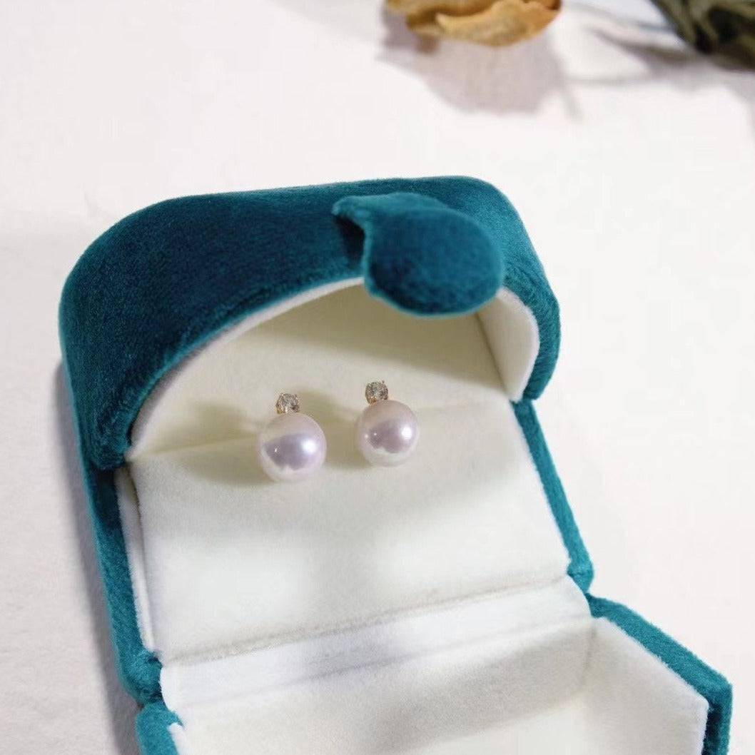 8-10mm Freshwater Pearl & Sasha Earrings