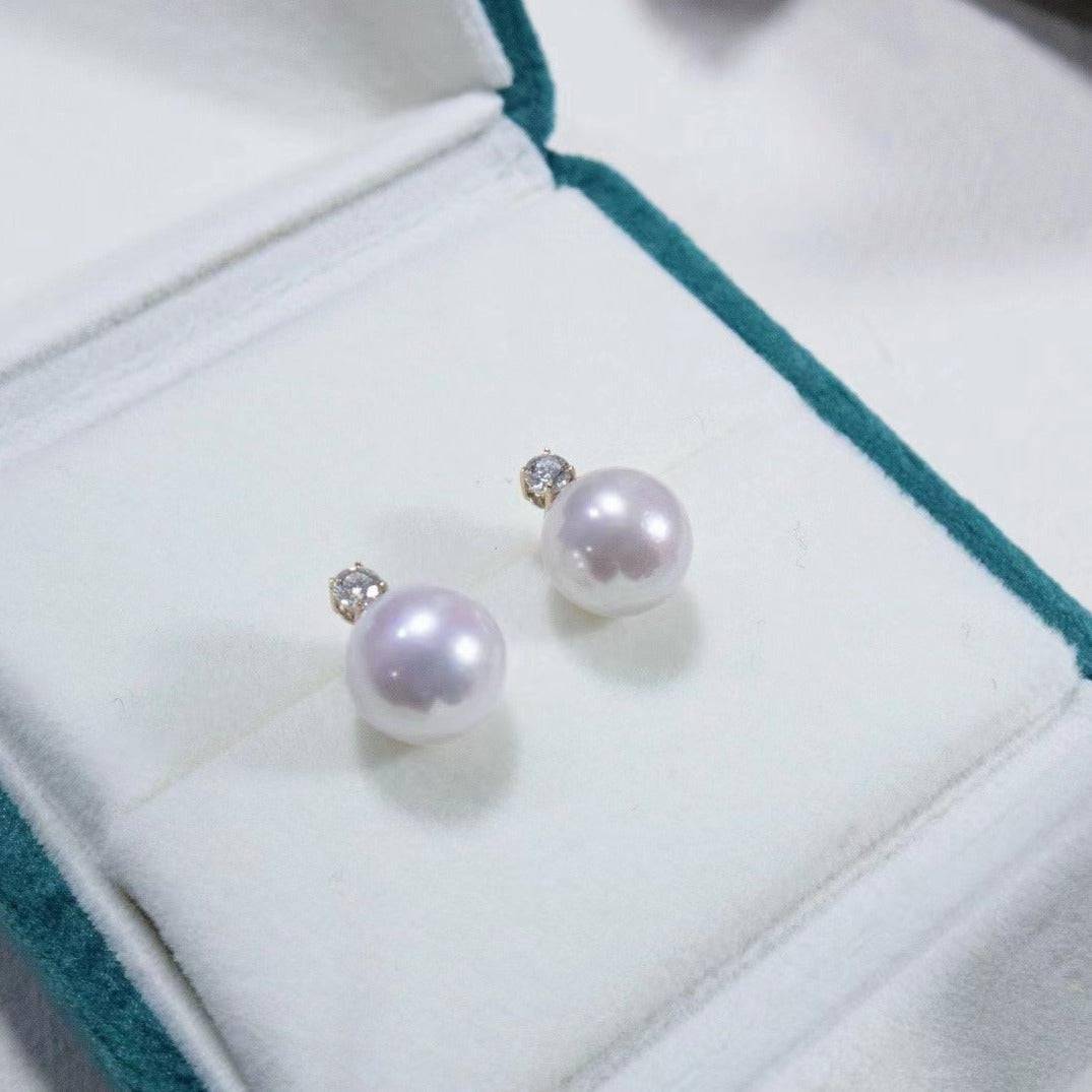 8-10mm Freshwater Pearl & Sasha Earrings