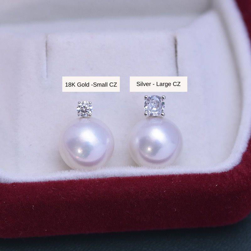 8-10mm Freshwater Pearl & Sasha Earrings