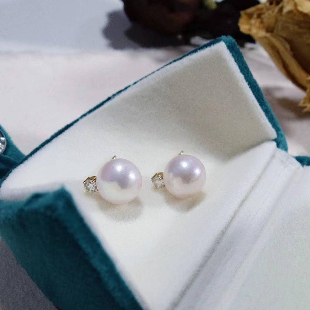 8-10mm Freshwater Pearl & Sasha Earrings