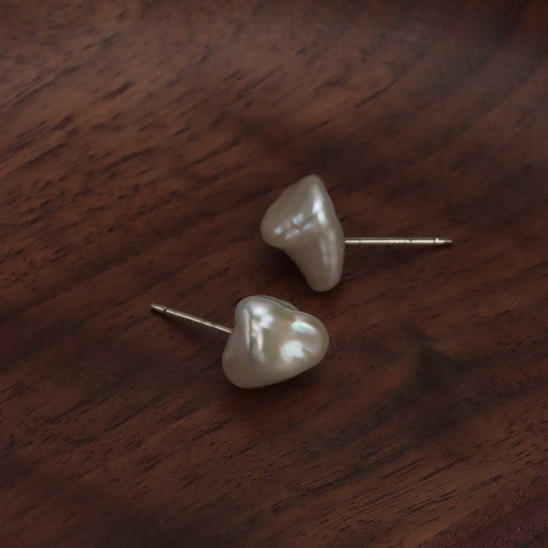 Keshi Baroque Pearl Stud Earrings