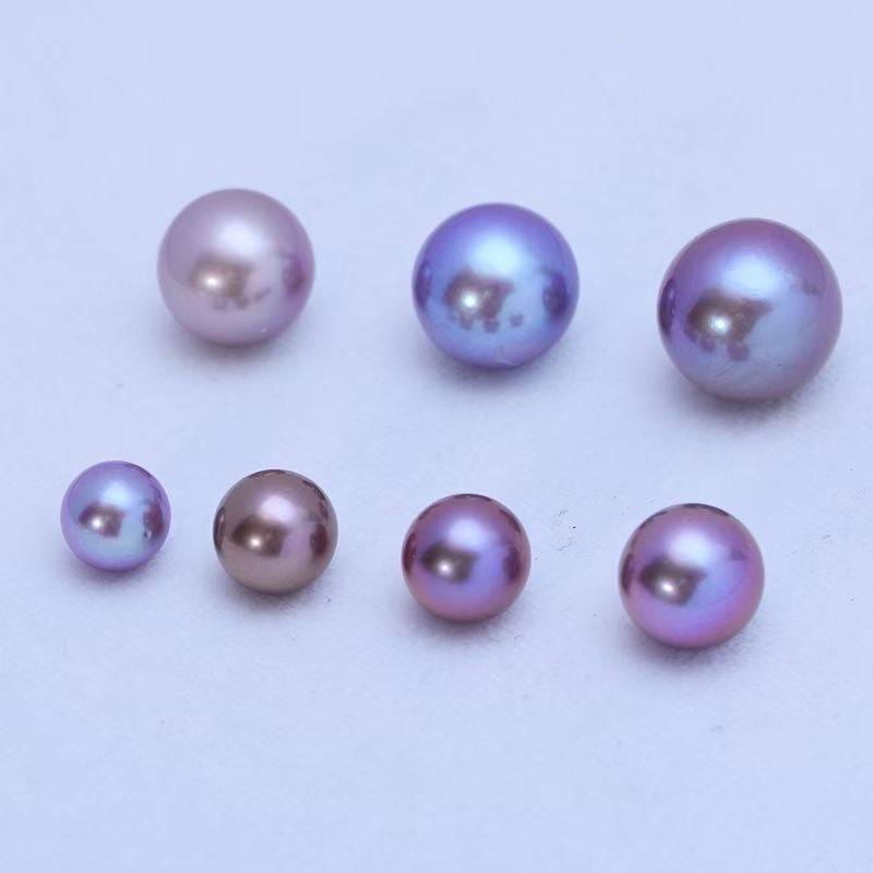 9-11mm Purple Freshwater Pearl Necklace
