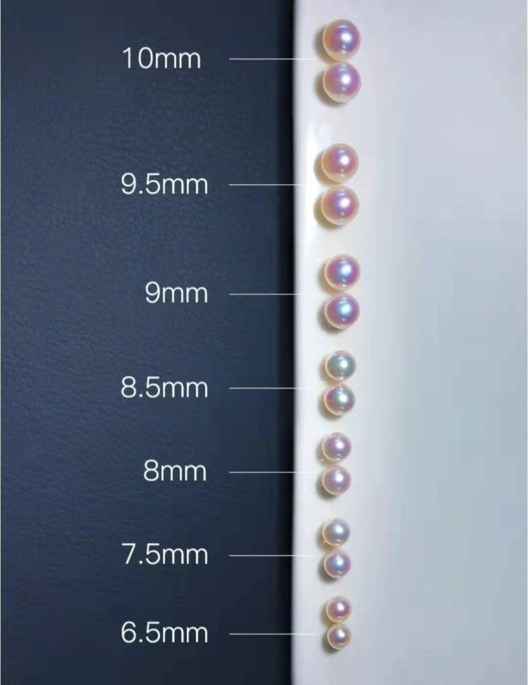 8-8.5mm Akoya Pearl Stud Earrings Sterling Silver