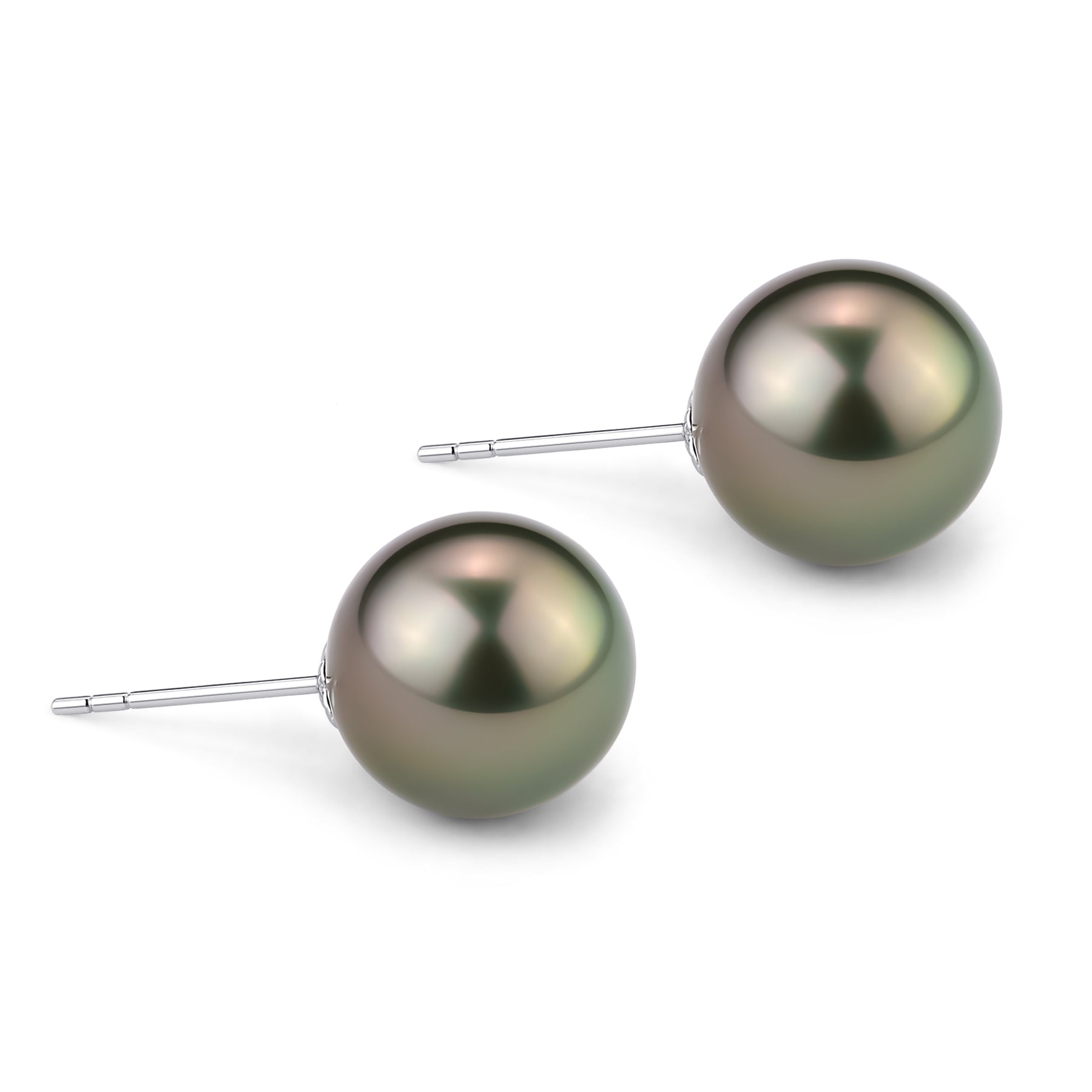 Tahitian South Sea Pearl & Stud Earrings