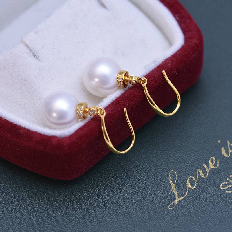 10-11mm Freshwater Pearl Drop Earrings