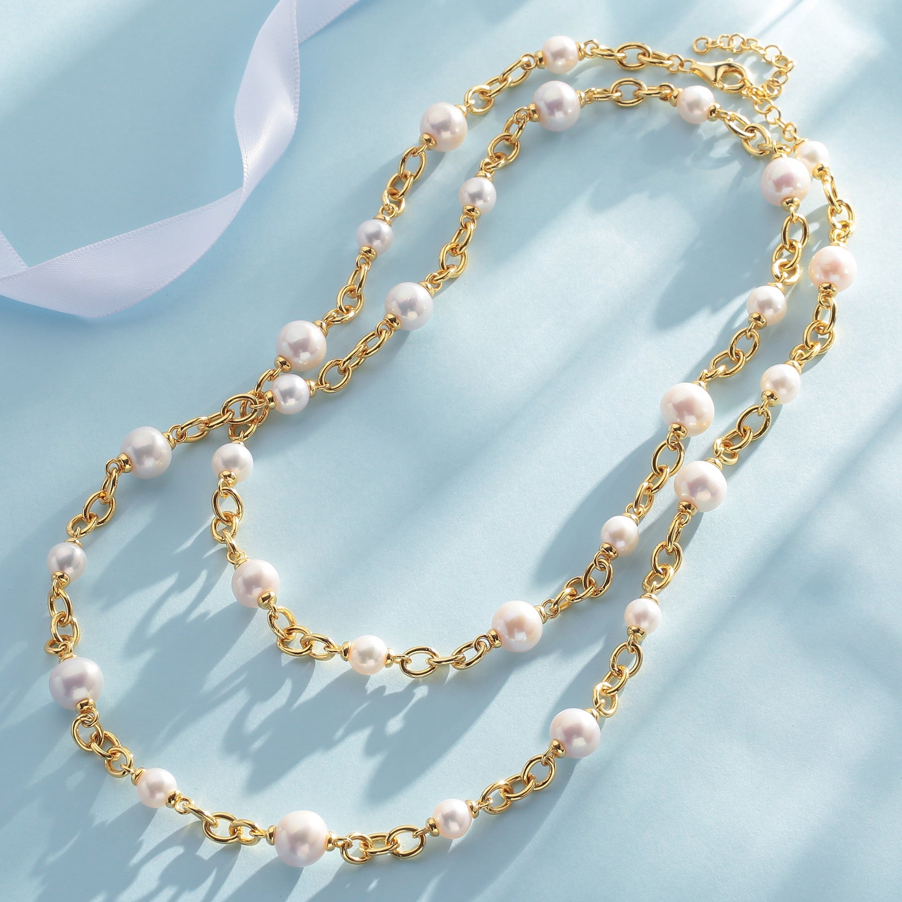 Chunky Freshwater Pearl Long Necklace