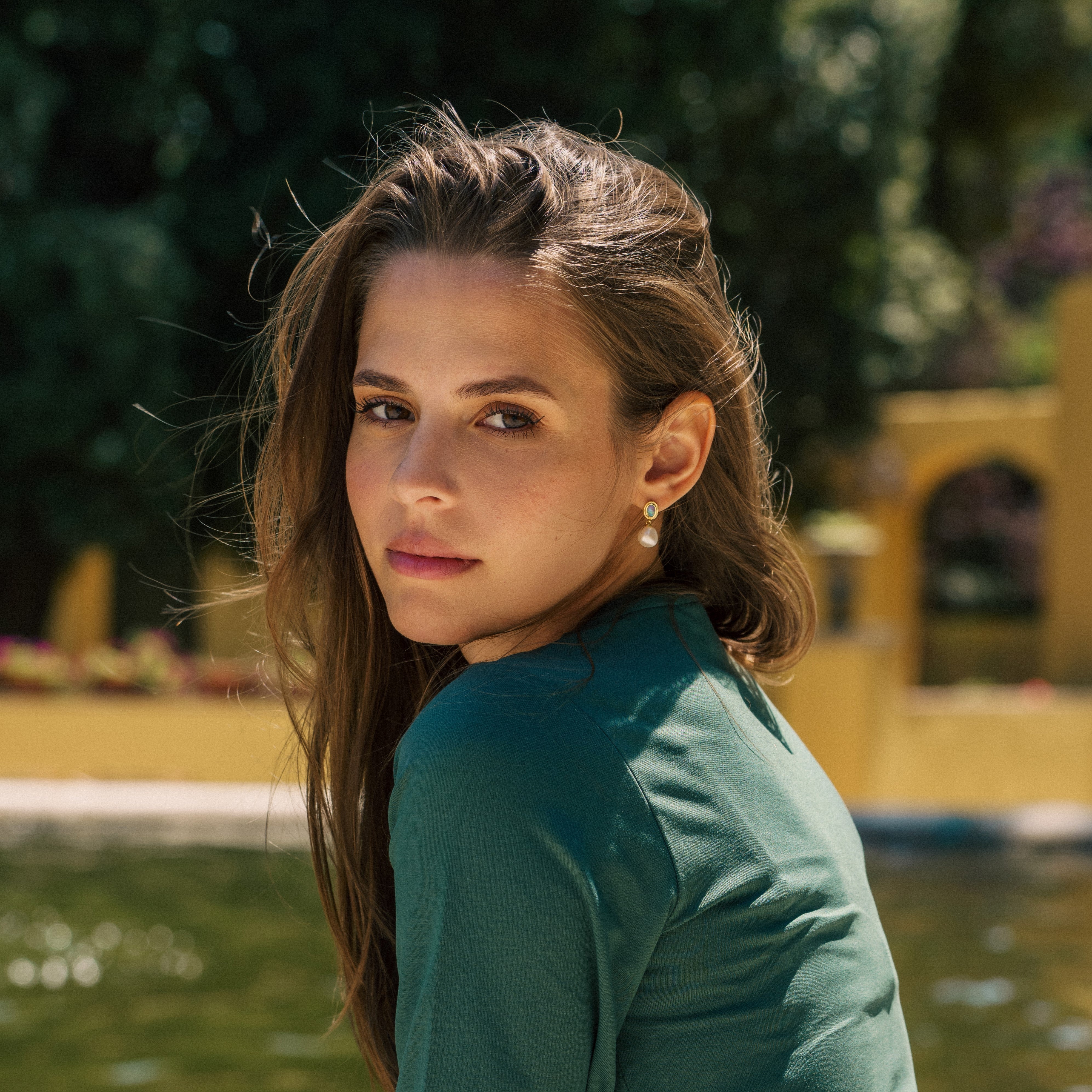 Opal Freshwater Baroque Pearls Earrings Gold Vermeil