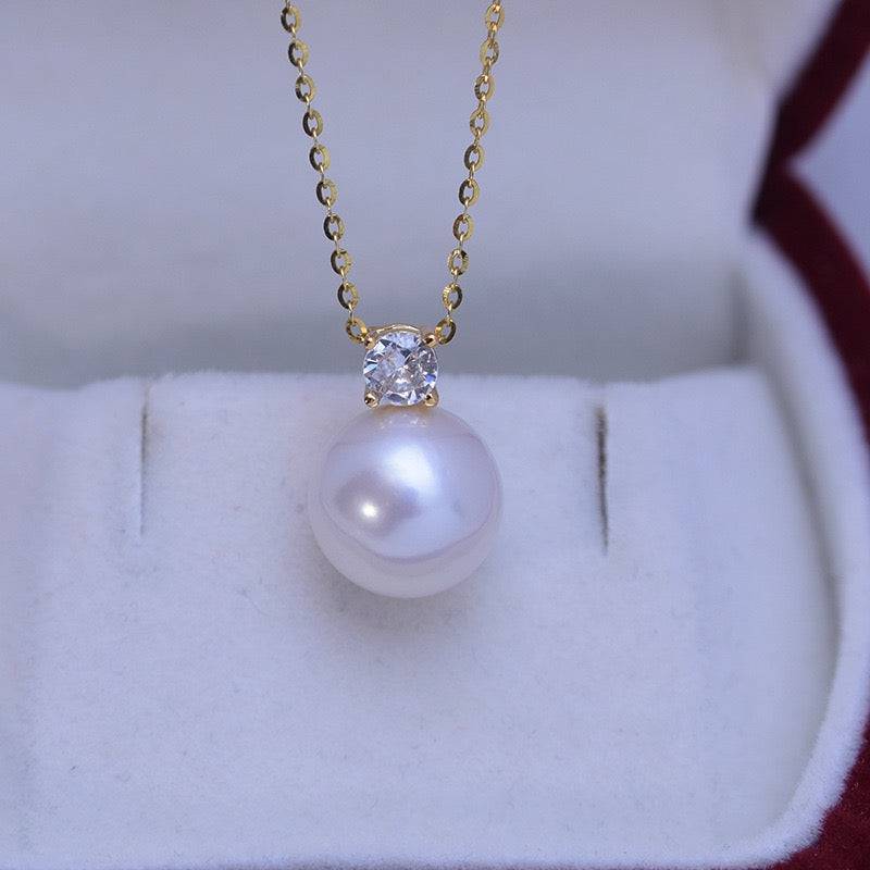 10-11mm Freshwater Pearl & Sasha Necklace