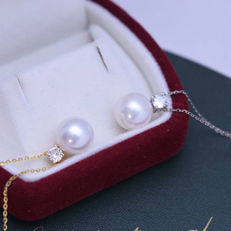 10-11mm Freshwater Pearl & Sasha Necklace