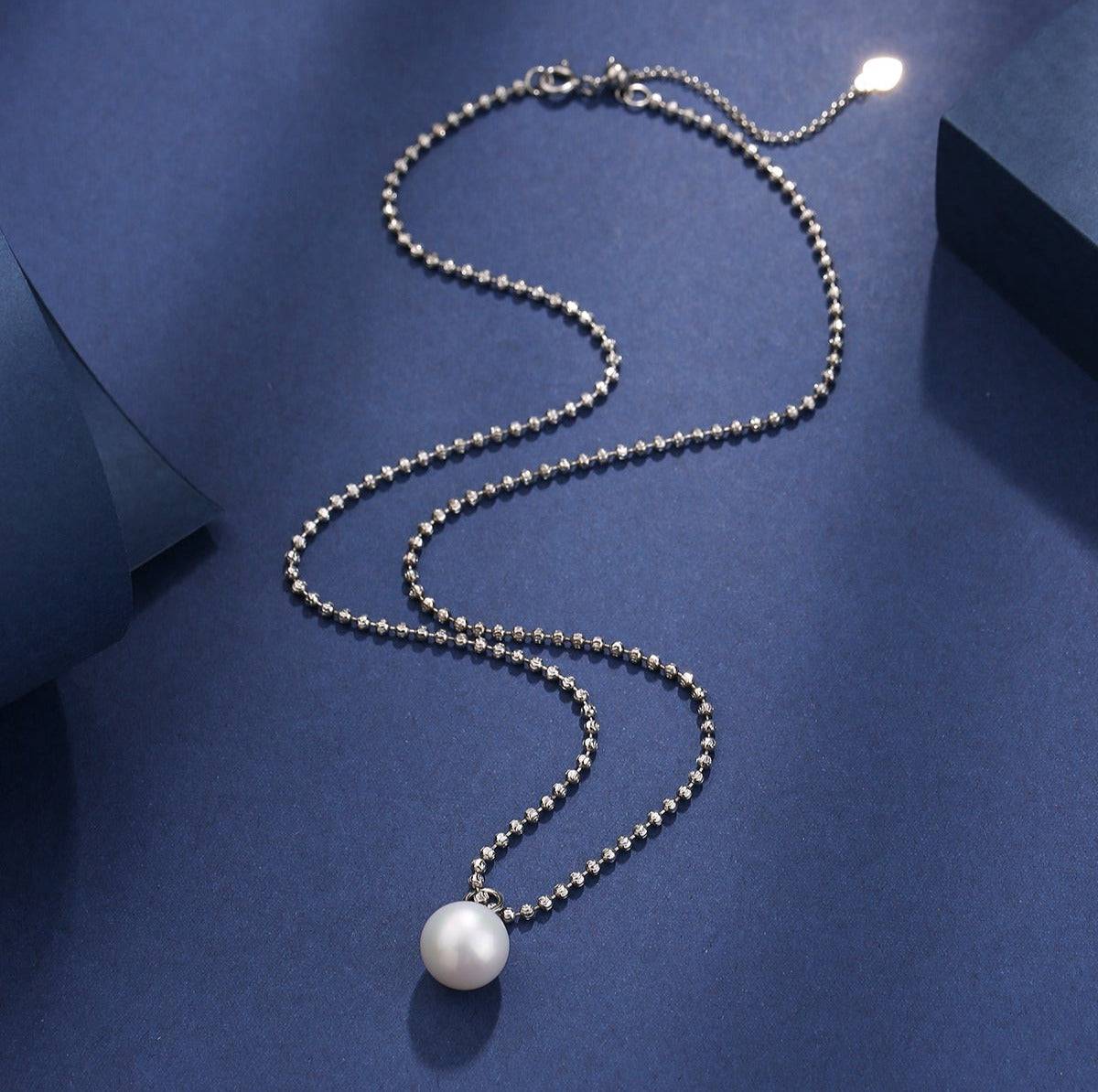 Large Edison Freshwater Pearl Bead Chain Necklace