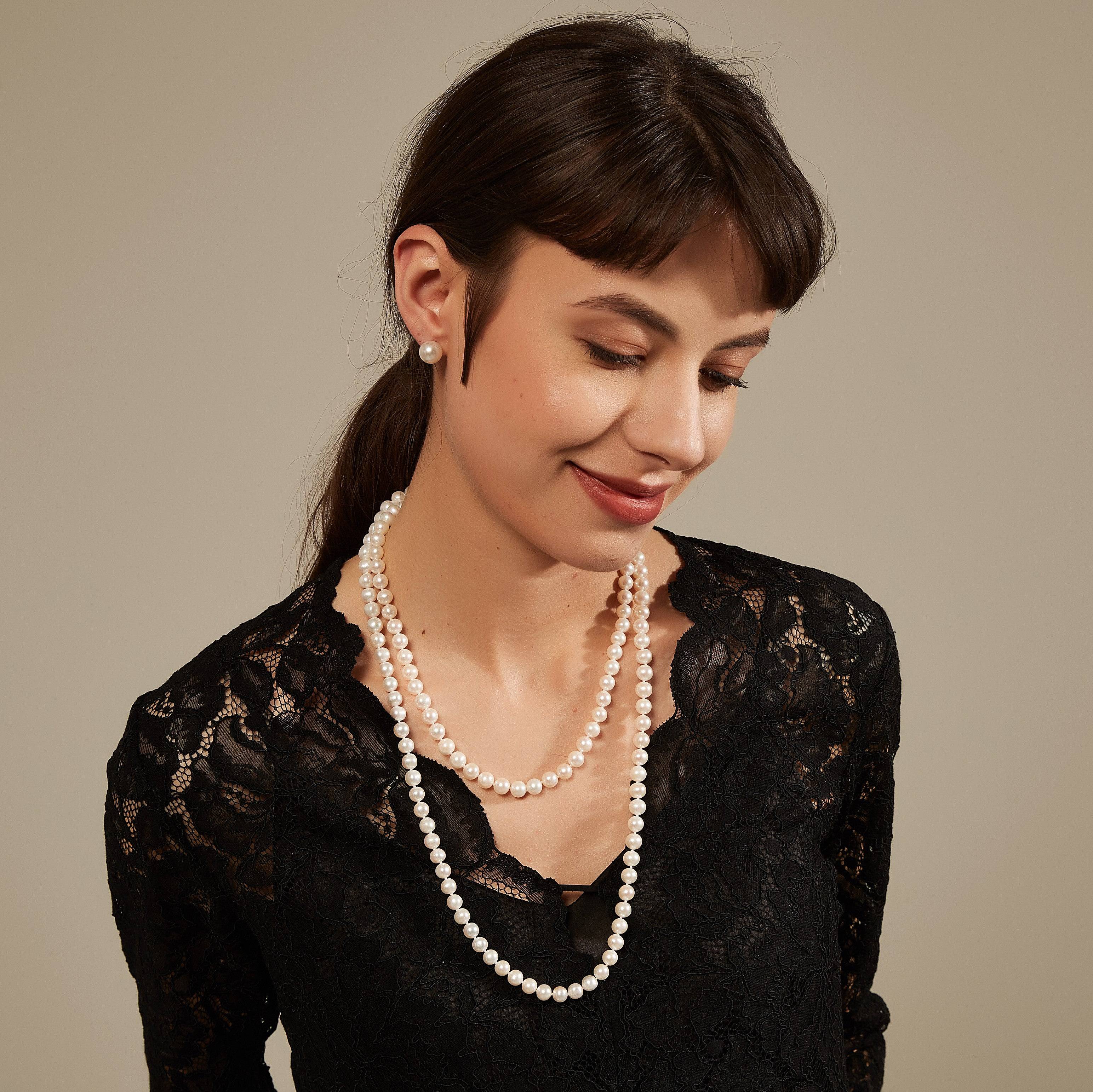 52-inch White Freshwater Pearl Rope Strand - AAA Grade