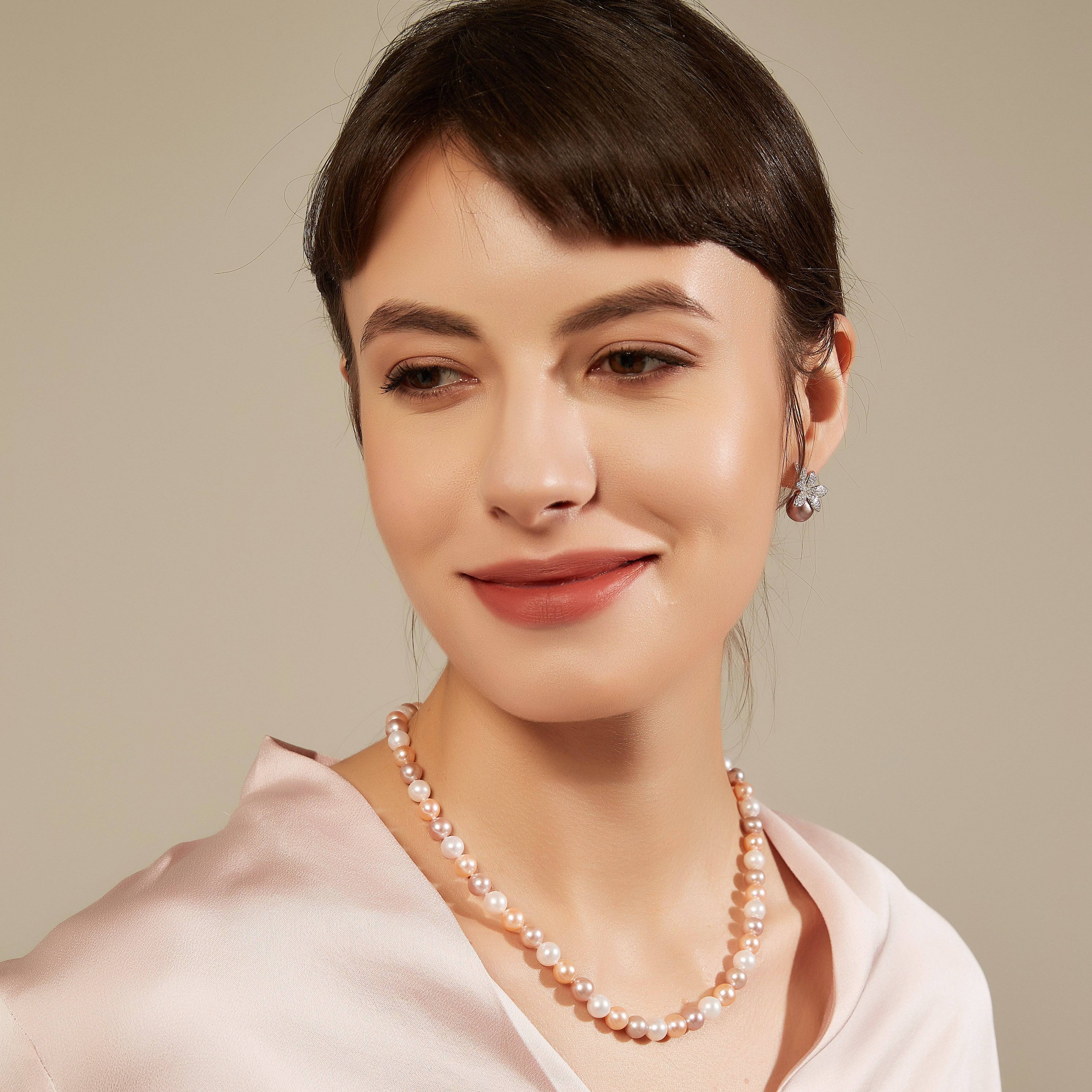 6.0-6.5mm Multicolor Freshwater Pearl Strand Necklace