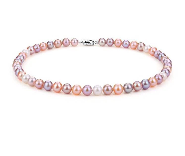 6.0-6.5mm Multicolor Freshwater Pearl Strand Necklace
