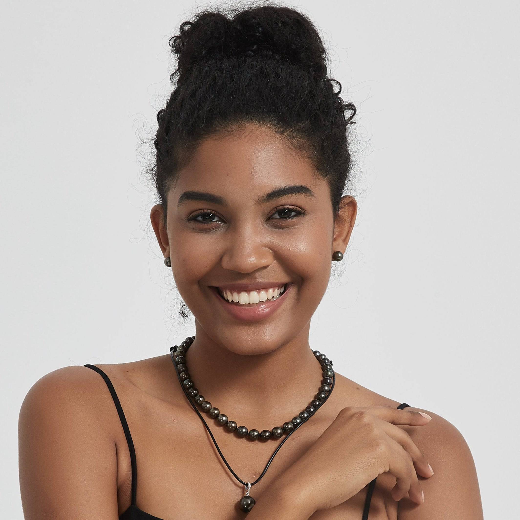 8-11mm Tahitian South Sea Pearl Strand Necklace AA+ Quality