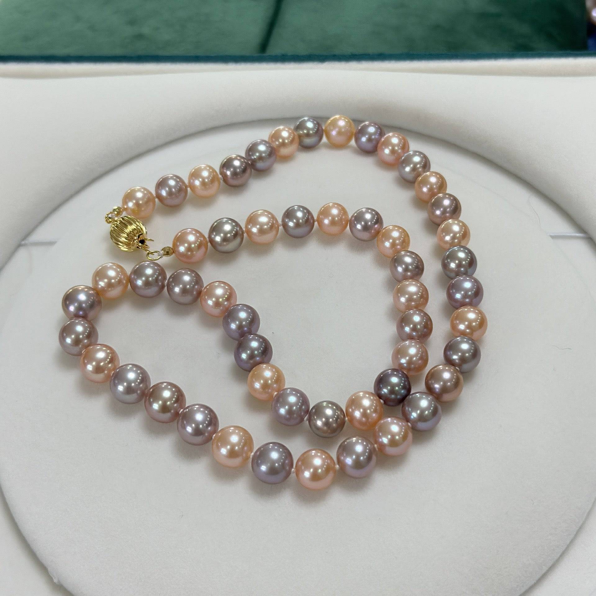 8-9mm Multicolor Freshwater Pearl Strand Necklace