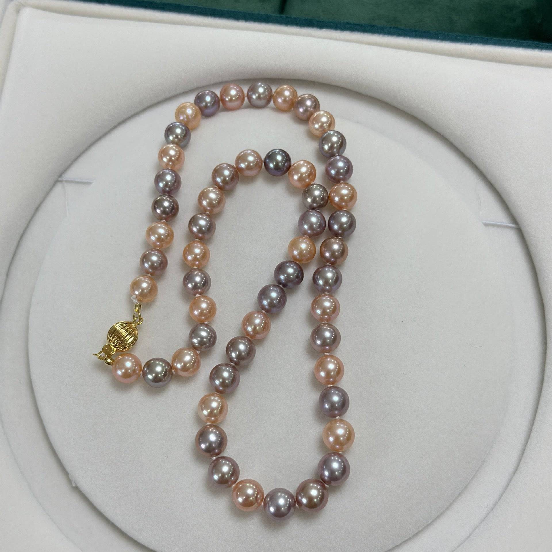 8-9mm Multicolor Freshwater Pearl Strand Necklace