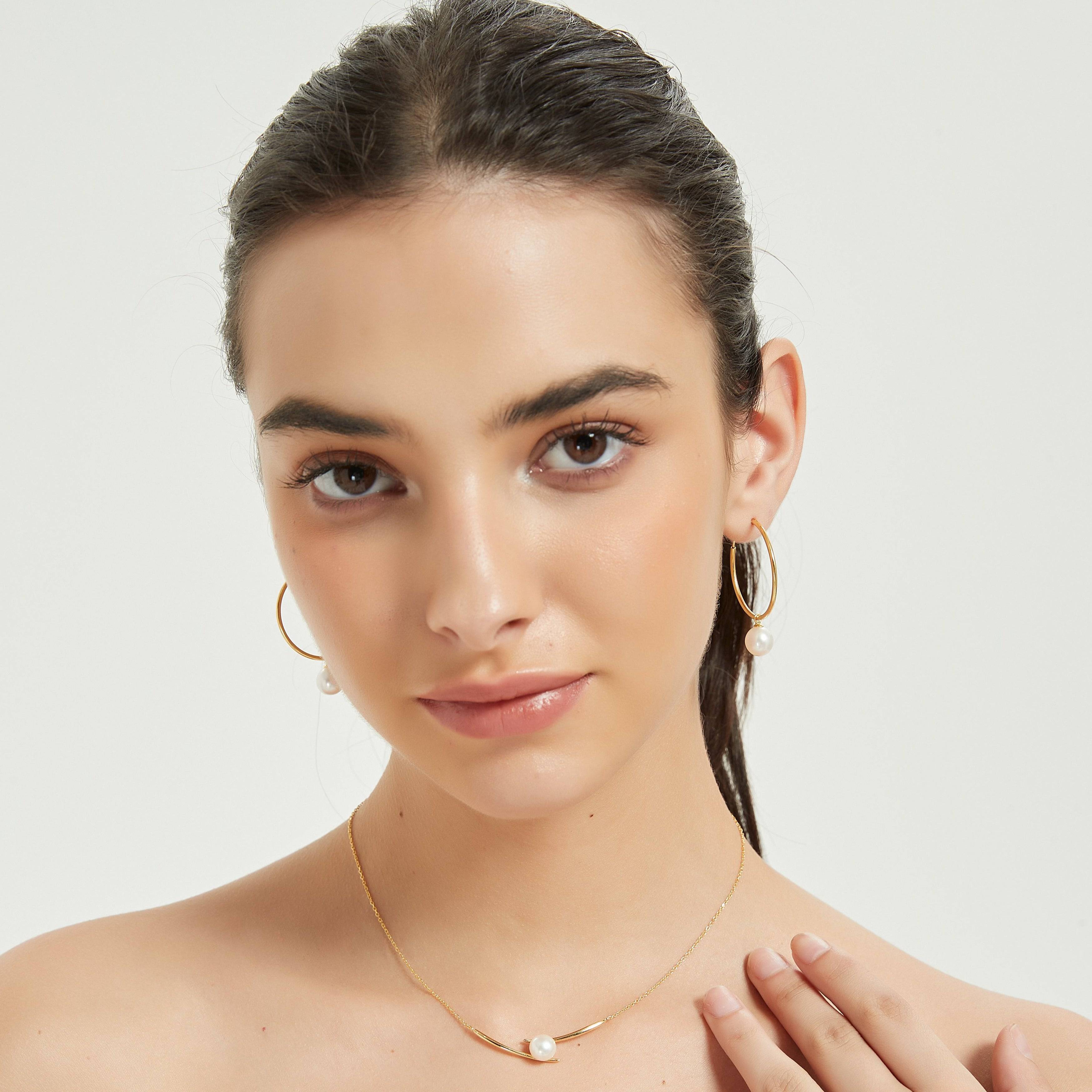 8-9mm Pearl Smile Necklace