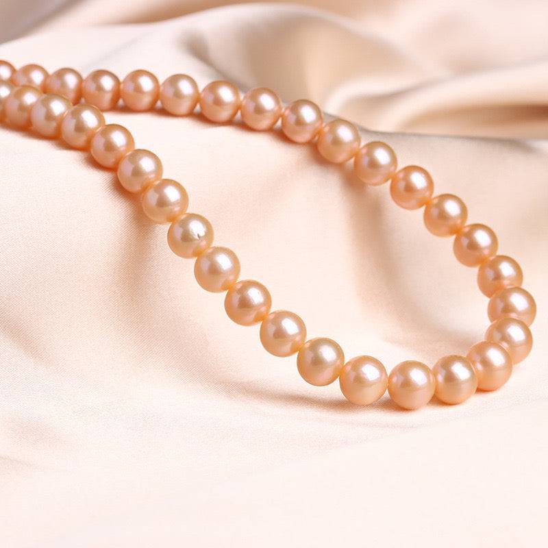 Pink Freshwater Pearl Necklace,7.5-8mm