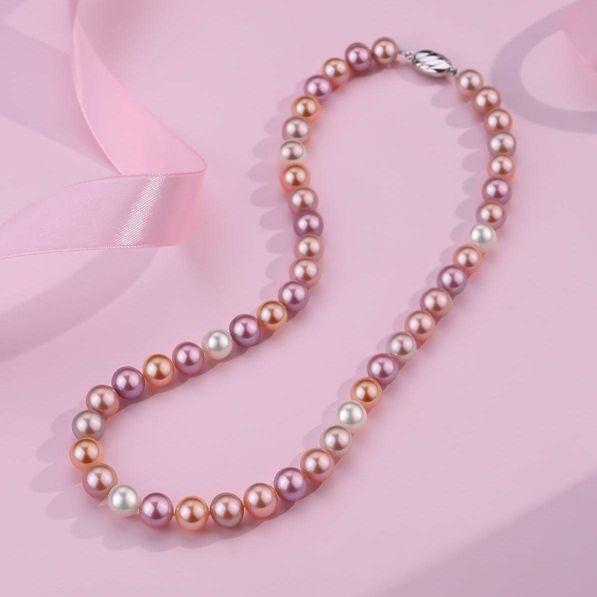 Multicolor Freshwater Pearl Necklace,7.5-8mm