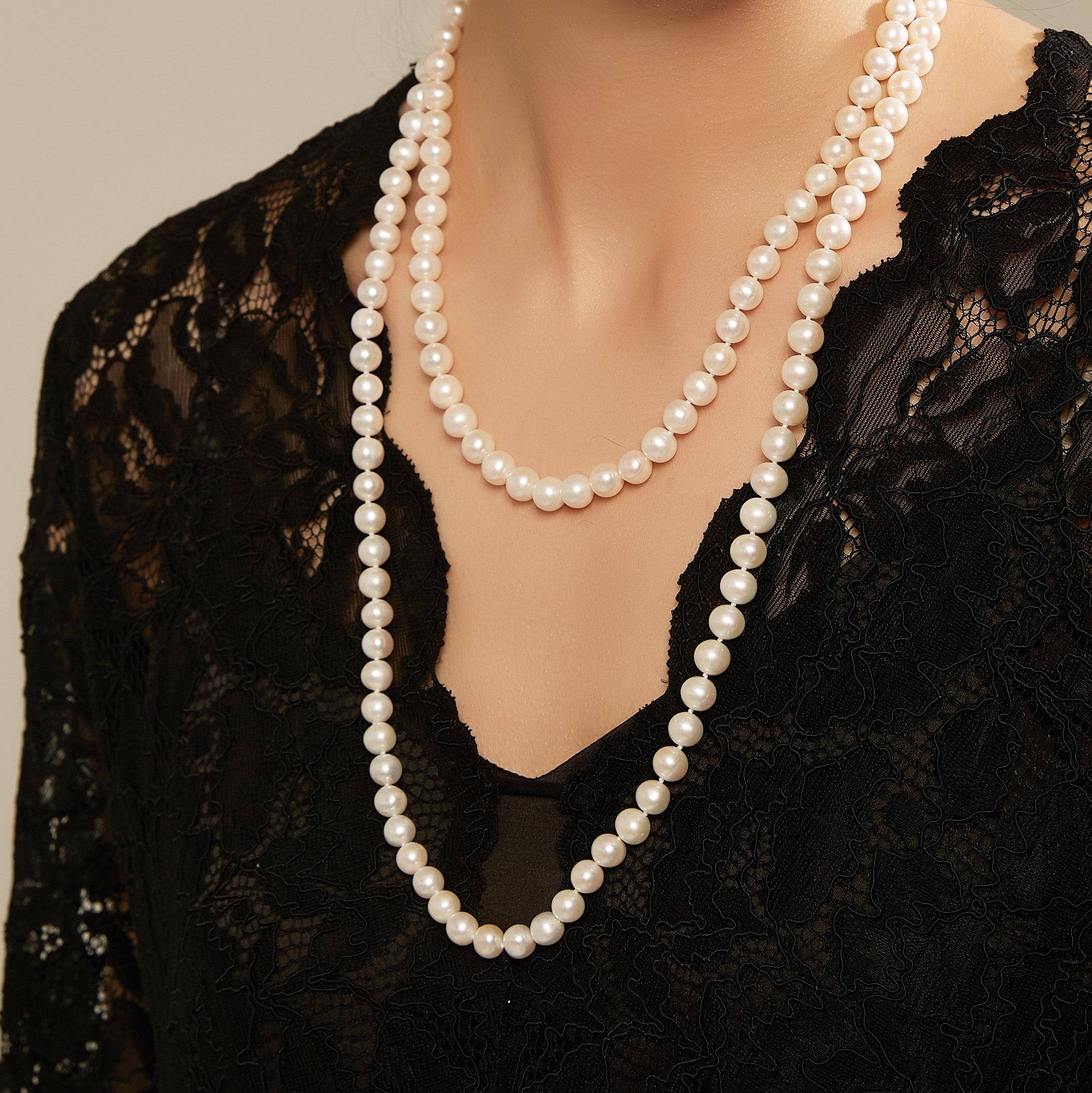 52-inch White Freshwater Pearl Rope Strand - AAA Grade