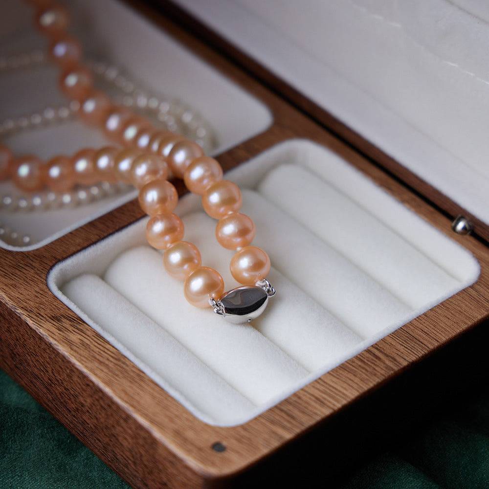 Pink Freshwater Pearl Necklace,7.5-8mm