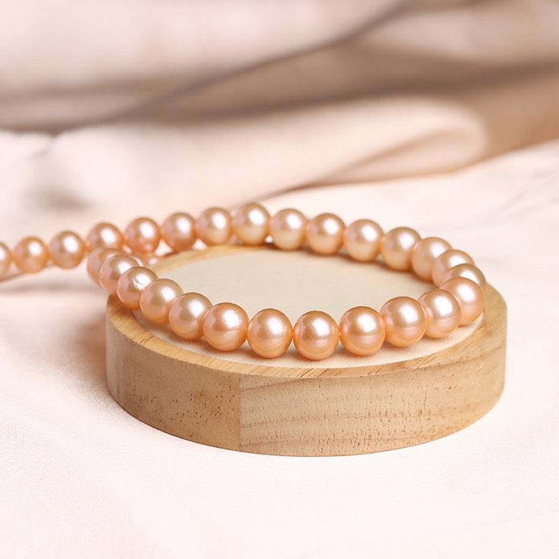 Pink Freshwater Pearl Necklace,7.5-8mm