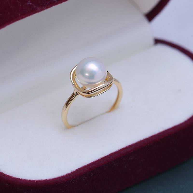 8-9mm Freshwater Pearl & Elowen Ring