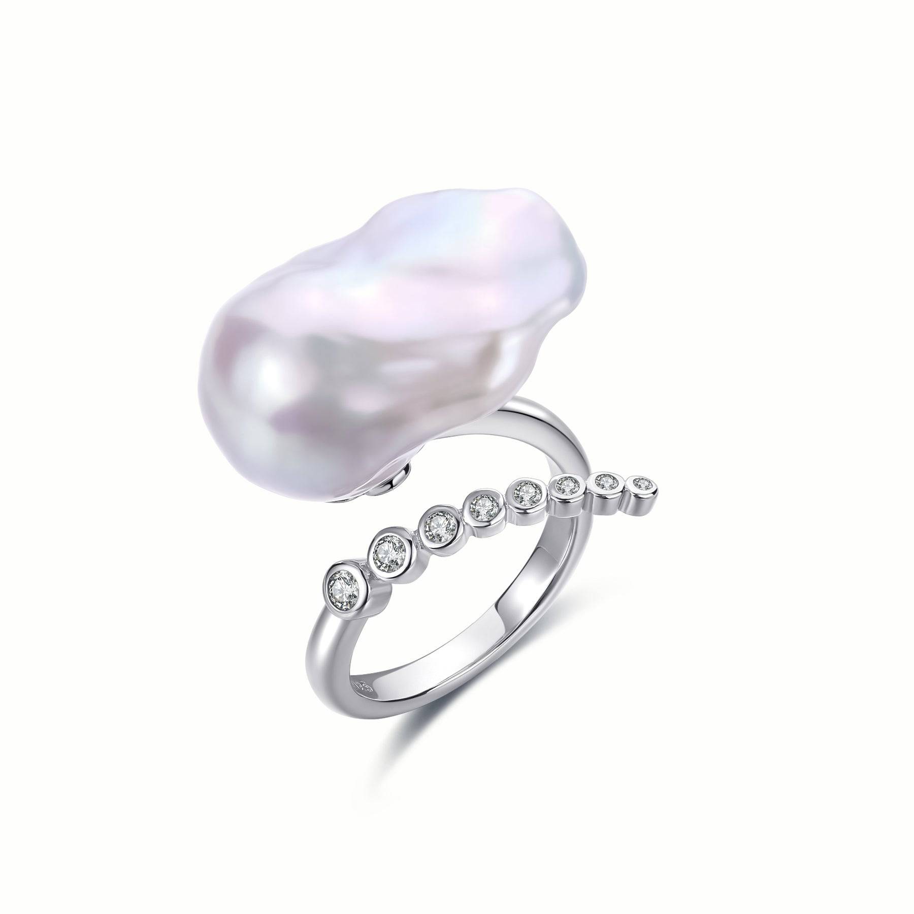 Cessie Bold Baroque Freshwater Pearl Ring