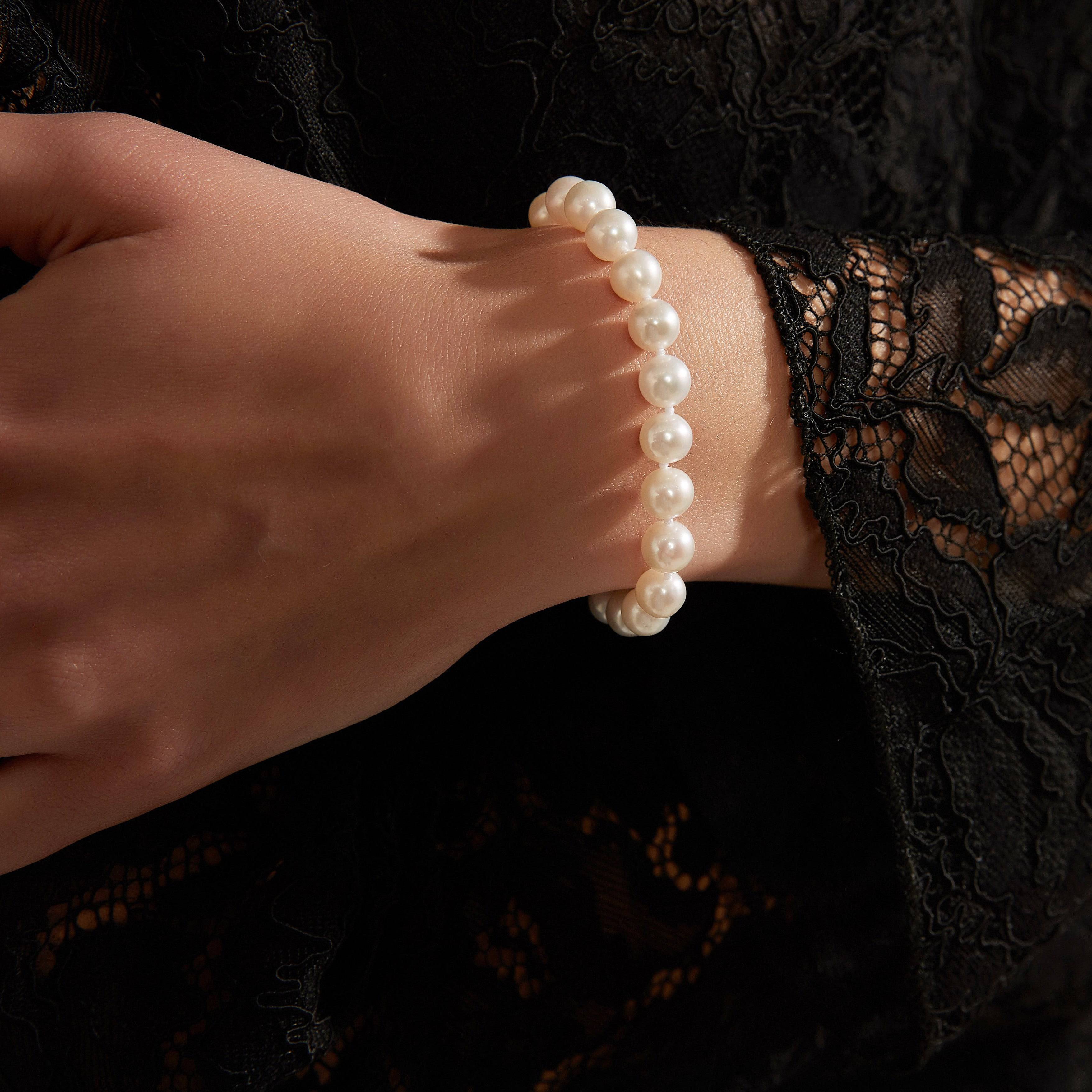 8-9mm White Freshwater Pearl 3-Piece Jewelry Set