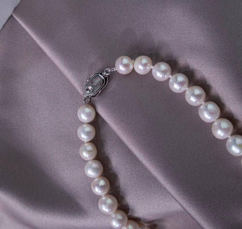 8-9mm White Freshwater Pearl 3-Piece Jewelry Set